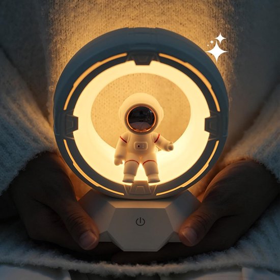 QTTVBTNA -Nachtlampje voor kinderen - Astronautenförmige Nachtlicht - Nachtlicht - Touch-Sensitiv Mit Stufiger Dimmfunktion - Sanftes Augenschonendes Licht Für Schlafunterstützung- voor kinderen kinderen peuter slaapkamer nachtkastje - 1 Stuk