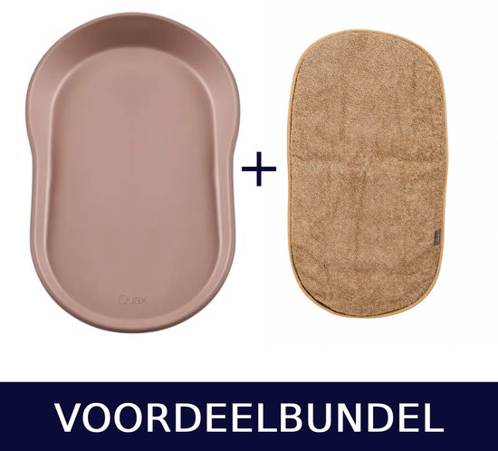 Quax Mamee Aankleedkussen + Badstof Inlegkussen - Coral - Verschoonkussen