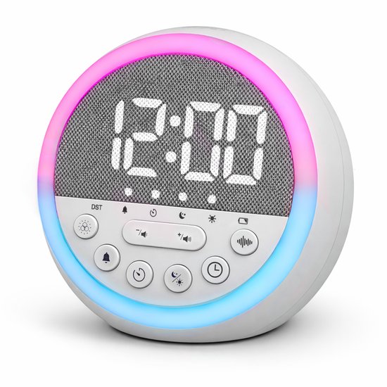 QuikNova Slaaptrainer-Kinderwekker-Witte Ruis-Oplaadbaar van Merkloos