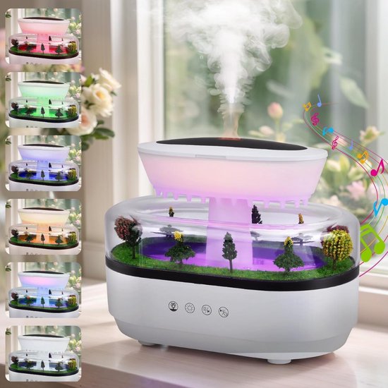 Quvo® Witte Ruis Machine - White Noice Machine - White Noice - 250ml - Wit - 21cm x 16cm x 13cm van Quvo