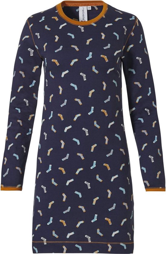 Rebelle Meisjes Nachthemd Blauw van Rebel