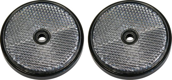 Reflectoren - Wit - 60mm schroefbevestiging - 2 stuks van Reflecto