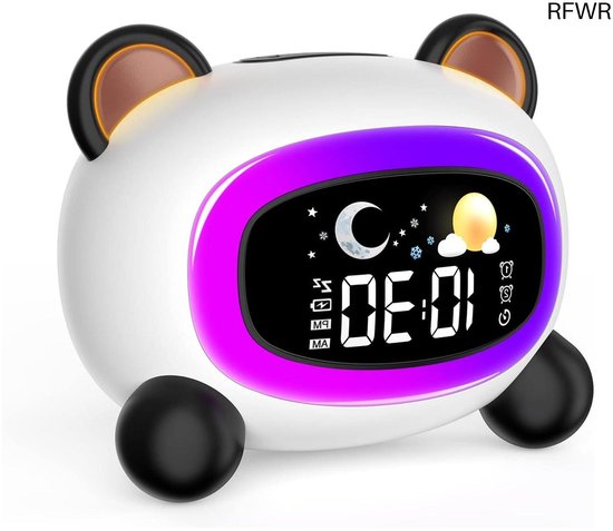 RFWR® Kinderwekker en Slaaptrainer voor Kinderen met Snoozefunctie en Nachtlampje van RFWR