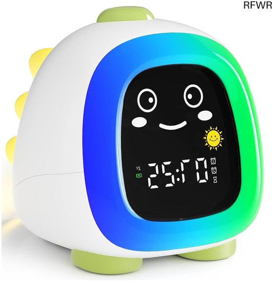 RFWR® Kinderwekker met Nachtlampje voor Slaaptraining en Bedtijdroutine van RFWR