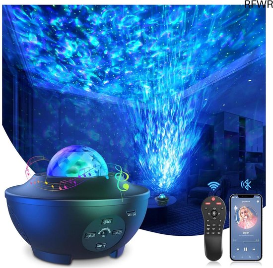 RFWR® LED sterrenhemel projector met Bluetooth en afstandsbediening voor kinderen van RFWR