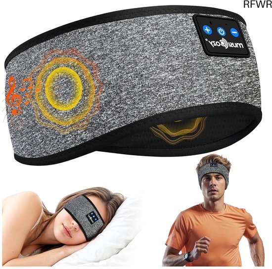 RFWR® Slaaphoofdtelefoon met Bluetooth 5.4 en 14 uur speeltijd – Perfect voor zijslapers van RFWR