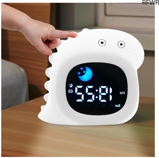 RFWR® Slaaptrainingshorloge voor Kinderen met Nachtlampje en Geluidsspelers van RFWR