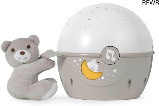 RFWR® Sterrenprojector voor Baby - Nachtlampje met Muziek en Geluidssensor - Voor Wieg en Ledikant - Blauw
