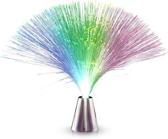 Romantische Multicolor LED Glasvezel Nachtlampje voor Sfeervolle Decoratie van Merkloos