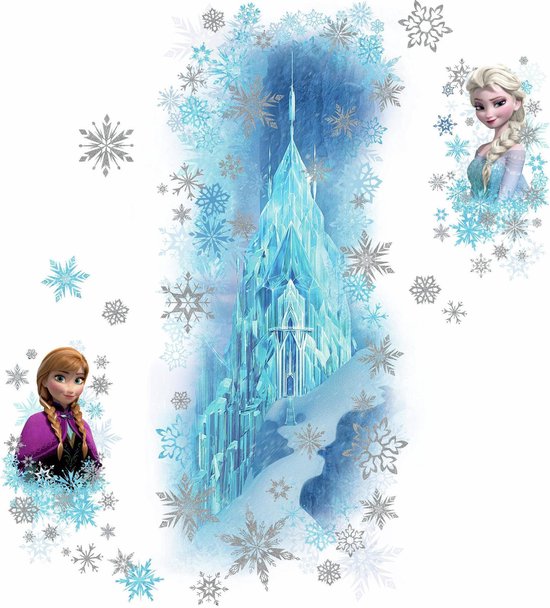RoomMates Disney Frozen Ice Palace with Else and Anna - Muursticker - 13x46 cm - Multi van Disney