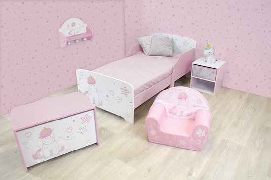 Roze Eenhoorn Opblaasbare Lamp voor Kinderkamer - Draadloos Nachtlampje