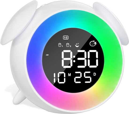 RWB® Slaaptrainer Kinderen - Slaaptrainer - Kinderwekker - Wit - ‎15cm x 4cm x 13 cm van Merkloos