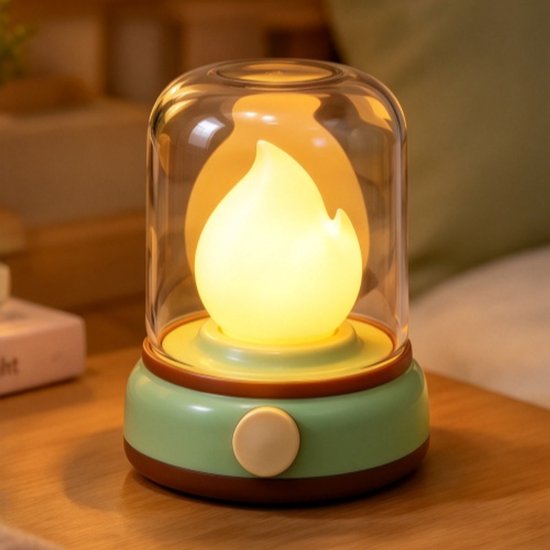 Ryoudavell - Siliconen nachtlampje – tikfunctie – kinderaccessoire – voor kinderkamer, slaapkamer, babykamer, nachtkastje, naast het bed, nachtvoeding, verschonen, sfeerlicht, lezen in bed, op reis, logeerpartij of in de woonkamer van ryoudavell
