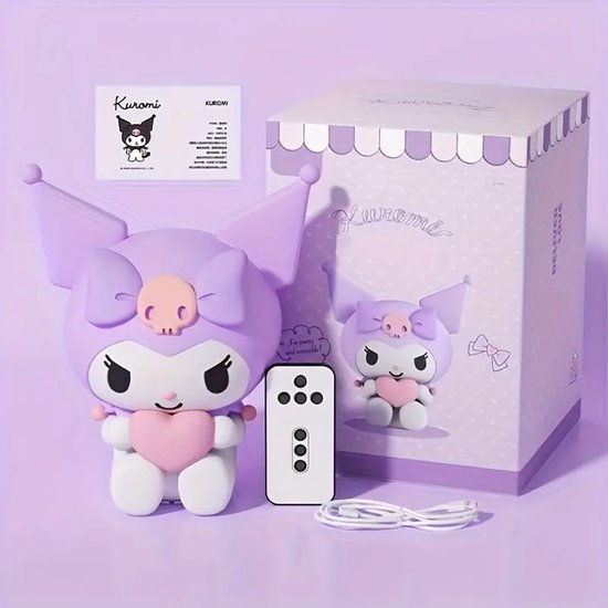 Sanrio - Kuromi nachtlamp - touch functie - draadloos - Kuromi - Hello Kitty - My Melody - PomPomPurin - Pochacco - cadeau - Kawaii