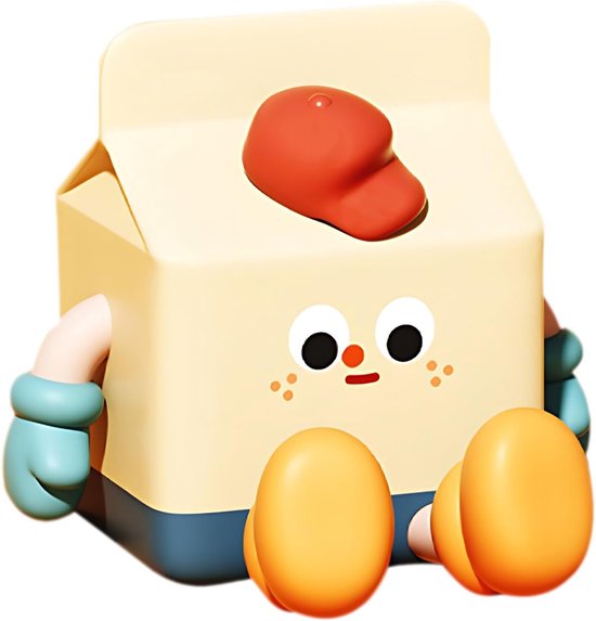 Schattig nachtlampje, melkdoos, LED-nachtlampje, oplaadbaar, draagbaar, nachtkastje, bedlamp voor slaapkamer, woonkamer, eetkamer, bureau, decoratie, kerst, verjaardagscadeau van Merkloos