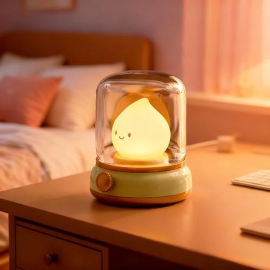 Schattig nachtlampje met zacht licht, oplaadbaar en multifunctioneel van Merkloos