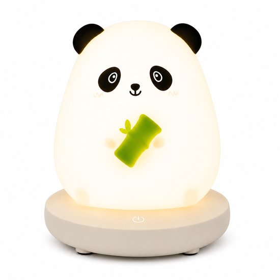 Schattig nachtlampje panda USB siliconen kinder slaaplampje oplaadbaar slaapkamer bed sfeerlicht woondecoratie woonkamer