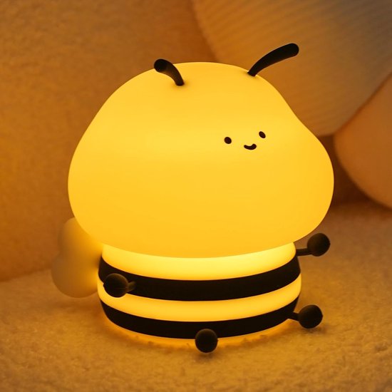 Schattig nachtlampje voor kinderen, borstvoedingslicht voor babyverzorging in de kinderkamer, nachtlampje baby, zachte siliconen touch-nachtlampje, RGB-licht, nachtlamp bij voor pasgeborenen [Energieklasse G]