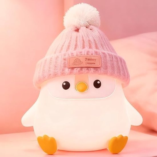 Schattig Pinguïn Nachtlampje met Zachte Verlichting van Flow Amsterdam