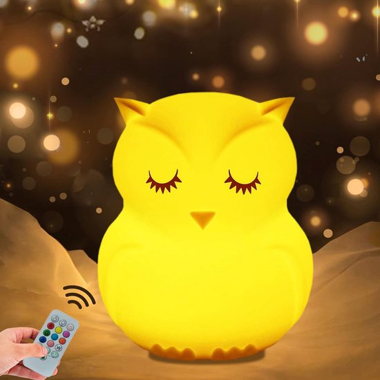 Schattig Uil Nachtlampje voor Kinderen - LED Bedlampje met Kleurwissel van Merkloos
