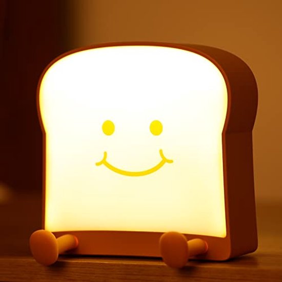 Schattige Draagbare Nachtlampjes voor Kinderen - USB Oplaadbaar en Van Hout van Merkloos