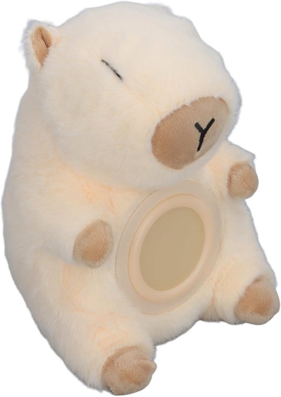 Schattige Wekker - Nachtlampje Kinderwekker - Kinderen Leren Slapen - Zacht Pluche Materiaal - 15 x 13.5 x 21cm