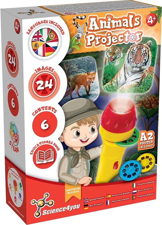 Science4you - Animals Projector - Educational Game For Kids (7 Languages) van Merkloos