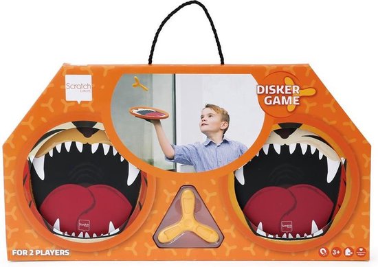 Scratch Spel Lions Hand-disker Junior 17 Cm Staal Oranje 3-delig van Scratch