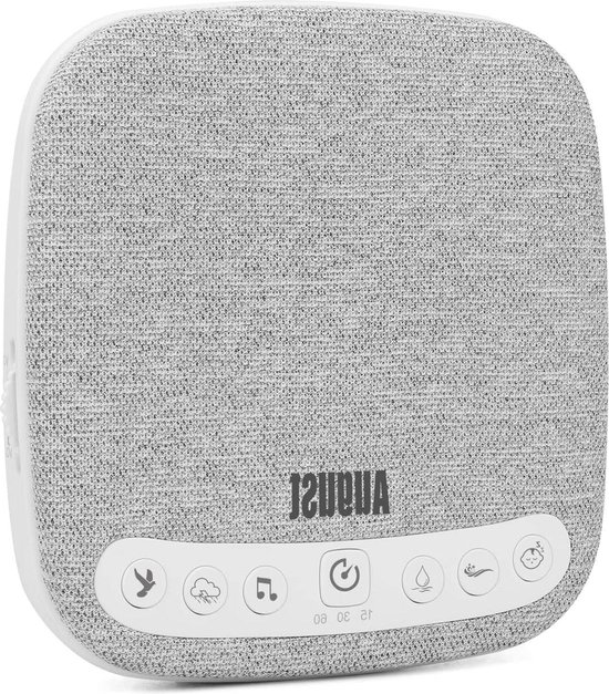 SE160 Witte Ruis Machine Baby - Slaaphulp met 14 Natuurlijke Kalmerende Geluiden - Slaaptimer - Volumeregeling - Tot 60u Batterijduur - Geluidsmachine voor Kinderen en Volwassenen van Swapmarts