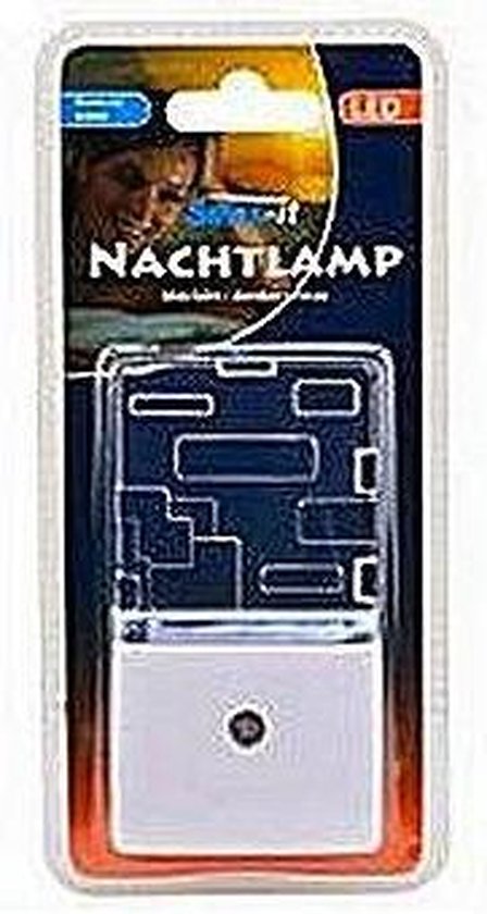 Sens-it 58008 0,5W 3000K LED Nachtlampje met Licht/Donker Sensor Assorti van Sens-it