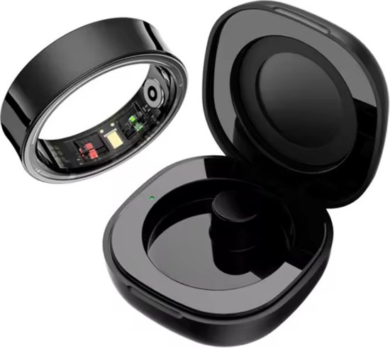 SF Products Slimme Ring - Smart Ring Heren - Smart Ring Dames - Waterdicht - Zwart - Maat 10 van SF Products