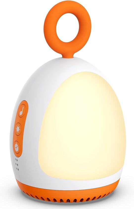 SHOP YOLO - White Noise Machine met nachtlampje kinderen - 8 ontspannende geluiden om te slapen - Oplaadbaar via USB