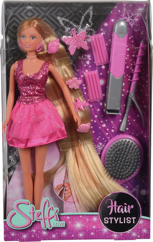 Simba Pop Steffi Love Hairstylist Junior 29 Cm Roze 11-delig van Simba