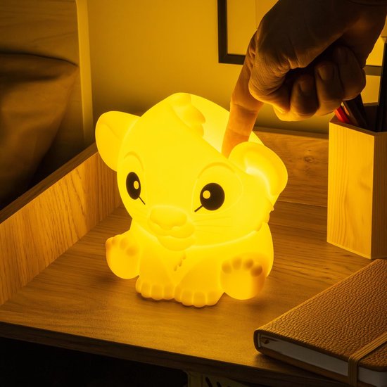 Simba SquishyGlo nachtlamp – oplaadbaar siliconen licht 15 cm – Paladone