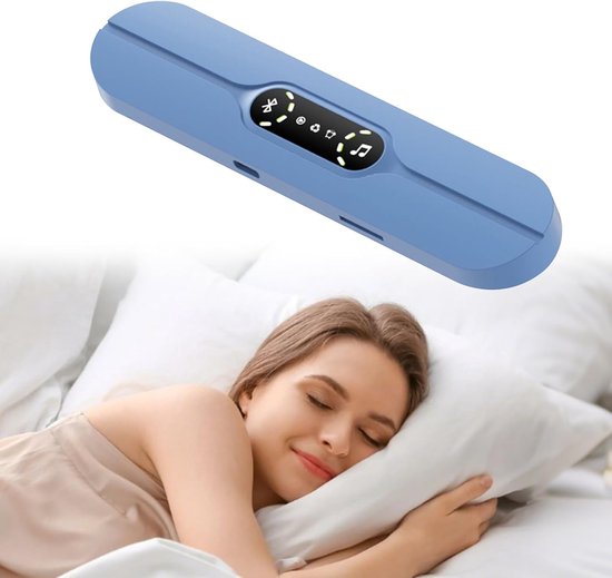 Slaap Geluidsbox - Botgeleiding Speaker - Verbeter Slaap - 3 Geluidsmodi - Compact Lichtgewicht - Blauw van Merkloos