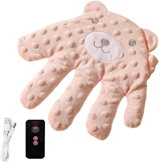 Slaap Helper Palm - Kalmerend Hand Speeltje - Rustgevende Slaap - Zachte Patting Simulatie - 197 x 149 cm - Roze