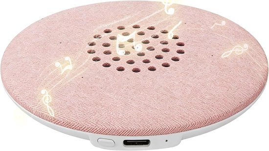 Slaap Luidspreker - Nachtkastje Speaker - Ontspannen Slapen - Ultra Dun Ontwerp - 2.5 cm - Roze
