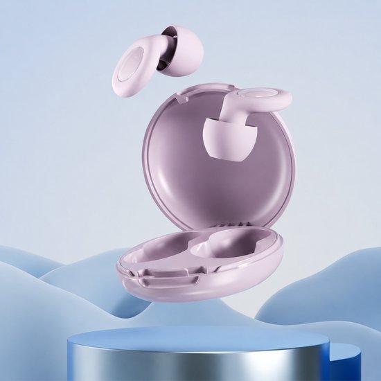 Slaap Oordopjes met Noise Cancelling – Comfortabele Mini Oortjes voor Slapen, Ontspanning en Dagelijks Gebruik – Compact en Lichtgewicht Design - Pink