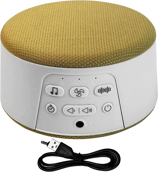 Slaapgeluidsmachine - Witte geluidsmachine om te slapen - draagbare elektronische gadgets met automatische uitschakelfunctie oplaadbaar voor volwassenen baby kinderen rustgevende meditatie van Merkloos