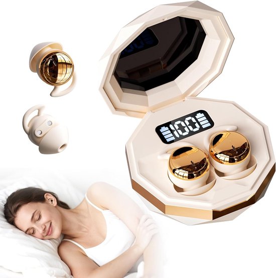 Slaaphoofdtelefoon Bluetooth 6.0 - 28 uur batterij, zacht silicone, geluidsisolatie voor zijslapers van Kopfhörer.