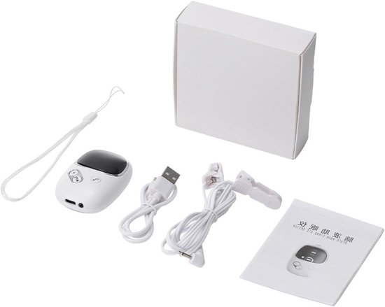 Slaaphulp - ABS, slaapmachine van roestvrij staal, slaapinstrument, draagbare ontspanningsmachine met oorklem, voor thuis, slaapkamer, reizen