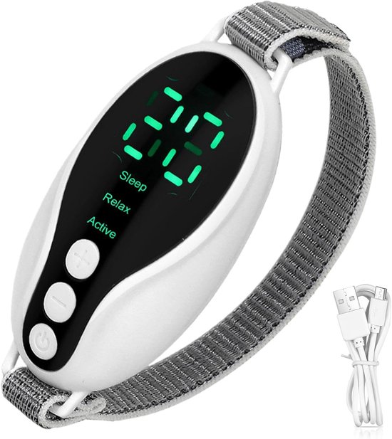 Slaaphulp Apparaat - Slaap Hulp - Ontspanning Bevorderen - Microstroom Puls Warmte - Handheld Formaat van Merkloos