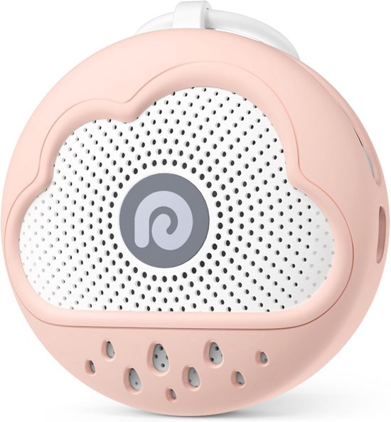 Slaaphulp - Geluid machine - Baby slaap helpen - Draagbaar ontwerp - 9.35 x 9.35 x 4.6 cm - Roze