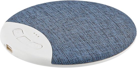 Slaaphulp Geluidsmachine - Witte Ruis Apparaat - Ontspanning Bevorderen - Ultradun Ontwerp - 9.6 x 9.6 x 1.2 cm - Wit van Merkloos