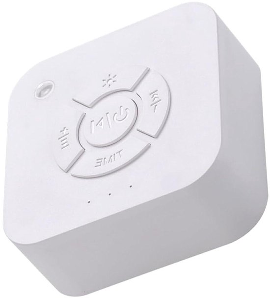 Slaaphulp Geluidsmachine - Witte Ruis Machine - Ontspannen Slapen - Simuleert Uterus Geluid - 10 x 10 x 6 cm