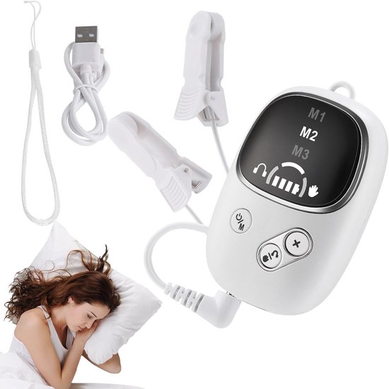 Slaaphulpapparaat - ABS, 2,76 x 1,77 x 0,79 inch Slaapinstrument Timer van 20 minuten | Draagbare ontspanningsmachine, draagbare Sleepz-machine voor thuis, slaapkamer, reizen, werkpauze, middagdutje