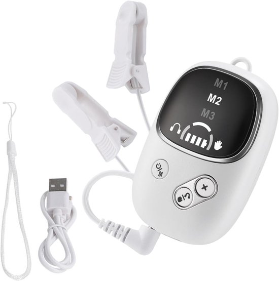 Slaaphulpmiddel Apparaat - Ontspanning Geluid - Rust Bevorderen - Oorclip Comfort - 10.2 x 10.2 x 3 cm - Wit
