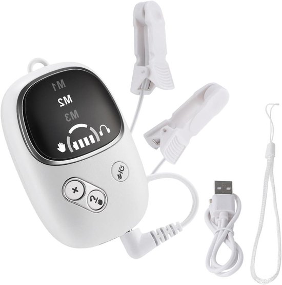 Slaaphulpmiddel - Ontspanningsapparaat - Natuurlijke Slaap - Intelligente Microstroom - 7x4.5x2 cm - Wit