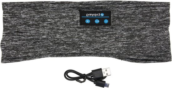 Slaapkoptelefoon met Hoofdband - Draadloze Hoofdband Oortjes - Comfortabel Slapen - Ultradunne Luidsprekers - One Size Fits All - Blauw