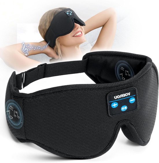Slaapkoptelefoon - Muziek Hoofdband - Ontspannen Luisteren - Draadloze Bluetooth - 238 cm - Zwart
